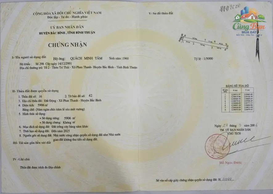 ĐẤT NÔNG NGHIỆP XÃ HỒNG THÁI ,LÂM ĐỒNG, CHỈ 354 TRIỆU Sổ hồng riêng - Ảnh 6
