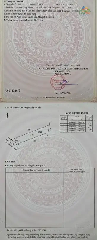 ĐẤT NỀN XÃ XUÂN ĐÔNG, ĐỒNG NAI CHỈ 310 TRIỆU Sổ hồng riêng | 100% đất ở | - Ảnh 5
