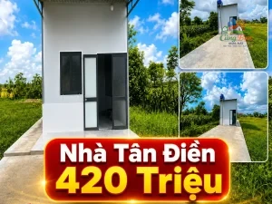 BÁN NHÀ ĐỒNG THÁP ,XÃ TÂN ĐIỀN, 420 TRIỆU Sổ hồng riêng