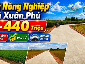 ĐẤT NÔNG NGHIỆP XÃ XUÂN PHÚ ,ĐỒNG NAI, CHỈ TỪ 440 TRIỆU Sổ hồng riêng