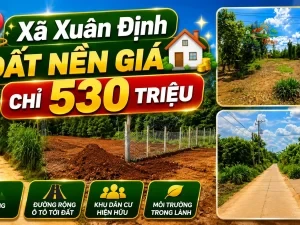 Đất Xuân Định Sổ Hồng Riêng, 100% Đất Ở, Xe Hơi Tới Đất Giá 530 Triệu