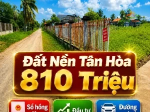 ĐẤT NỀN ĐỒNG THÁP ,XÃ TÂN HÒA, 810 TRIỆU Sổ hồng riêng